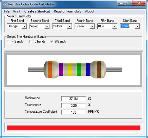 resistor color code generator