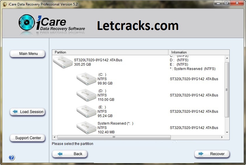 Icare free data recovery software