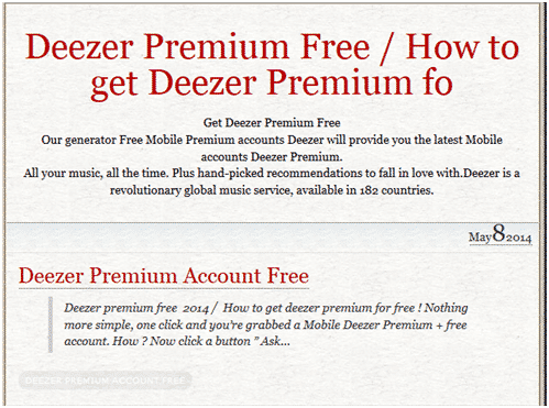 Deezer premium code